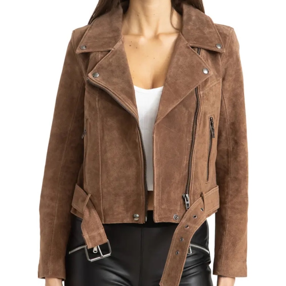 BLANKNYC Suede Moto Jacket